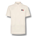 MONCLER TRIPLE LOGO POLO SHIRT WHITE