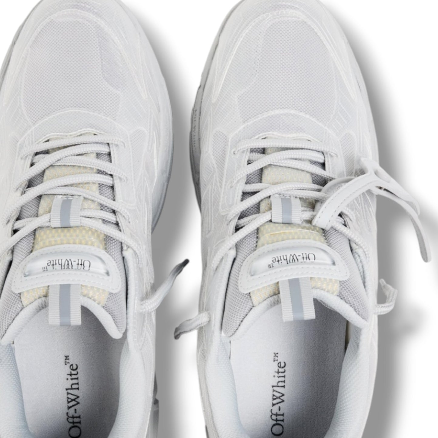 OFF WHITE BE RIGHT BACK TRAINERS GREY