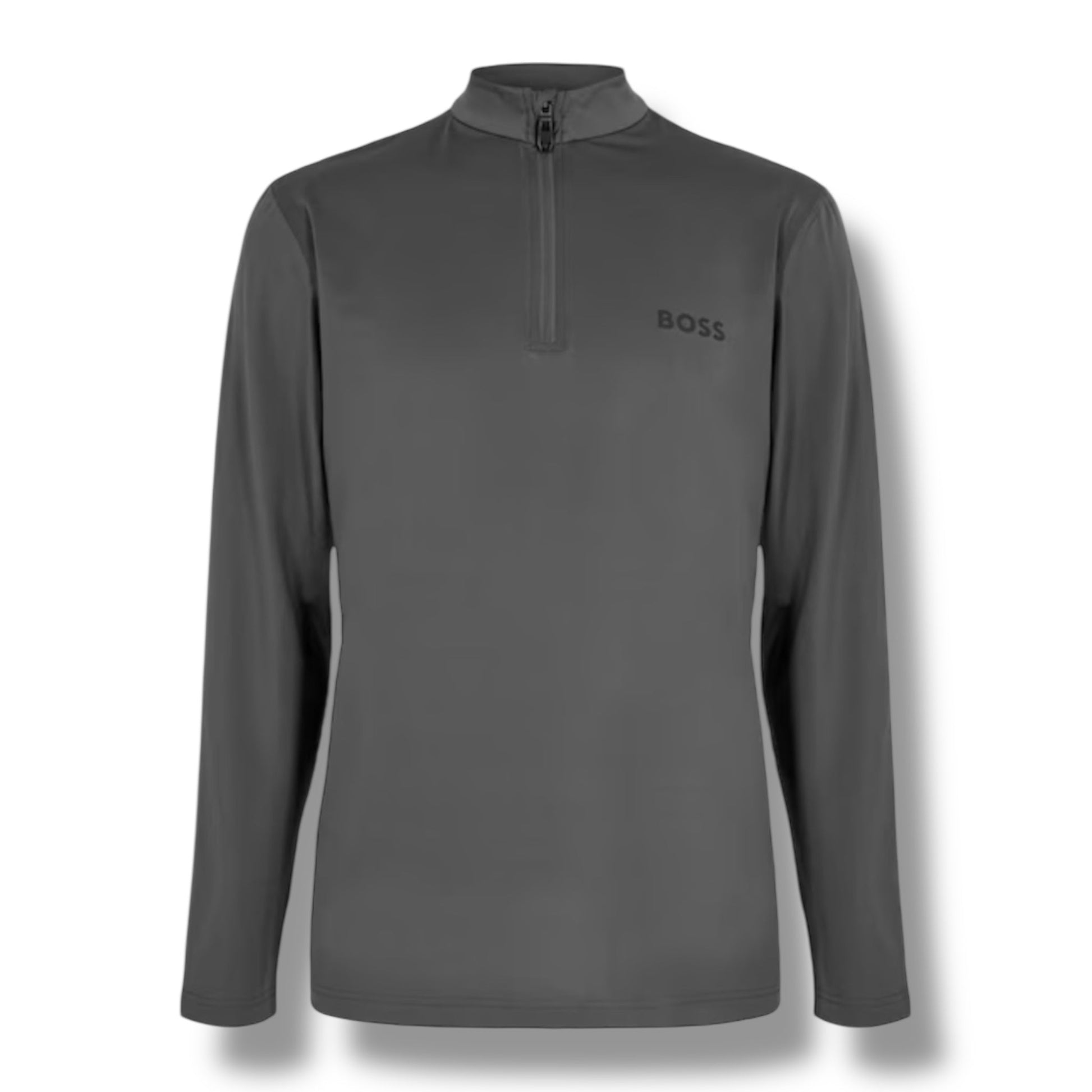 HUGO BOSS GYM KIT TECH 1/4 ZIP & SHORTS GREY