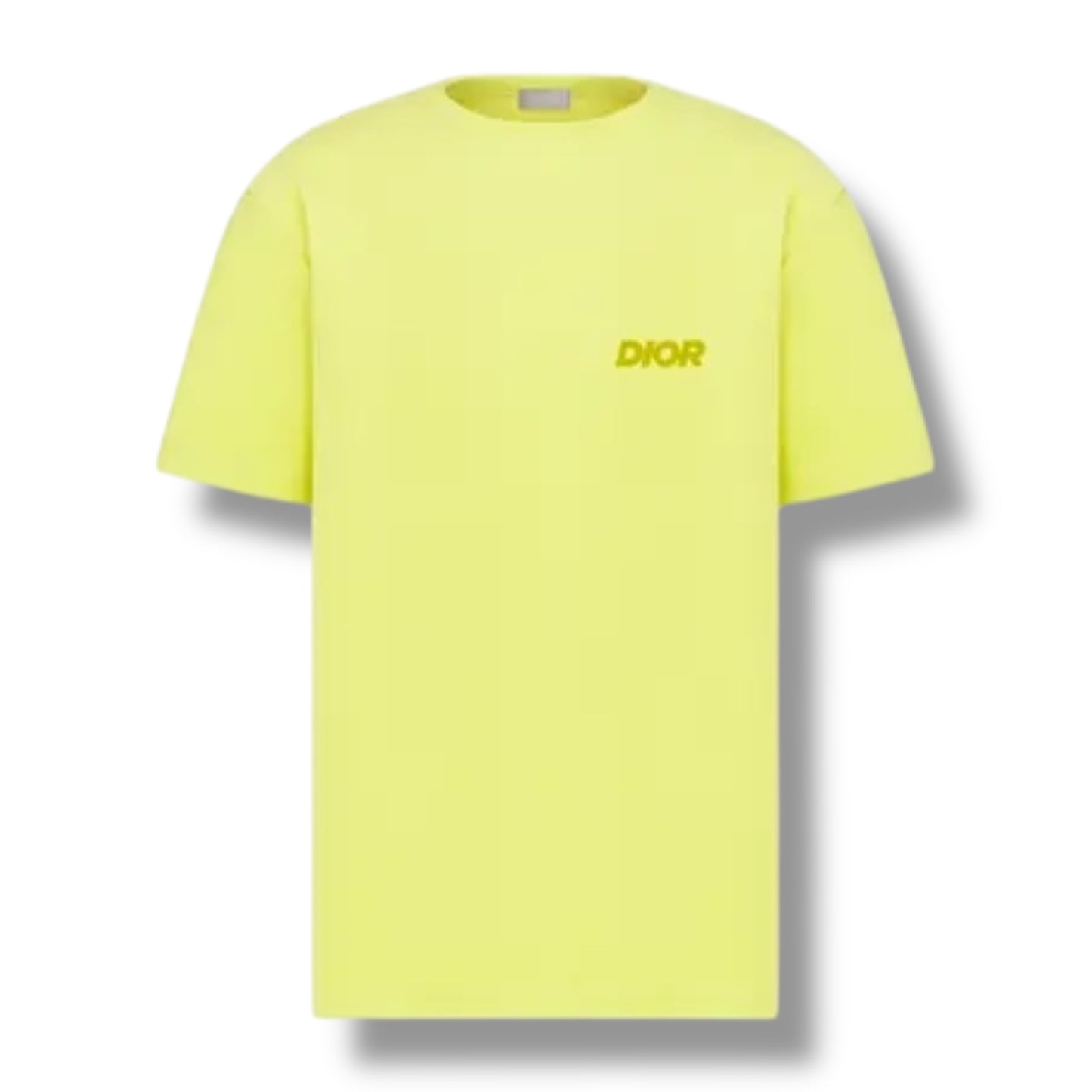 DIOR TOWELLING ICON LOGO T SHIRT YELLOW