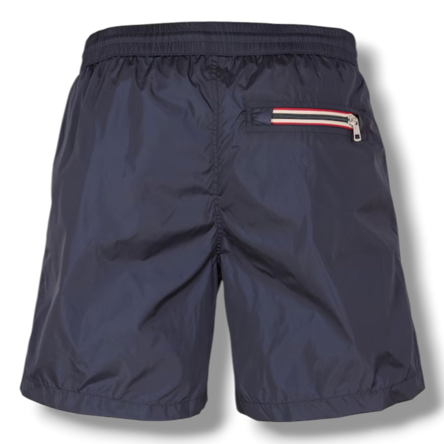 MONCLER TRIPLE LOGO SWIM SHORTS NAVY BLUE