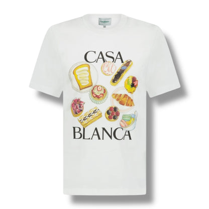 CASABLANCA PASTRIES T-SHIRT WHITE