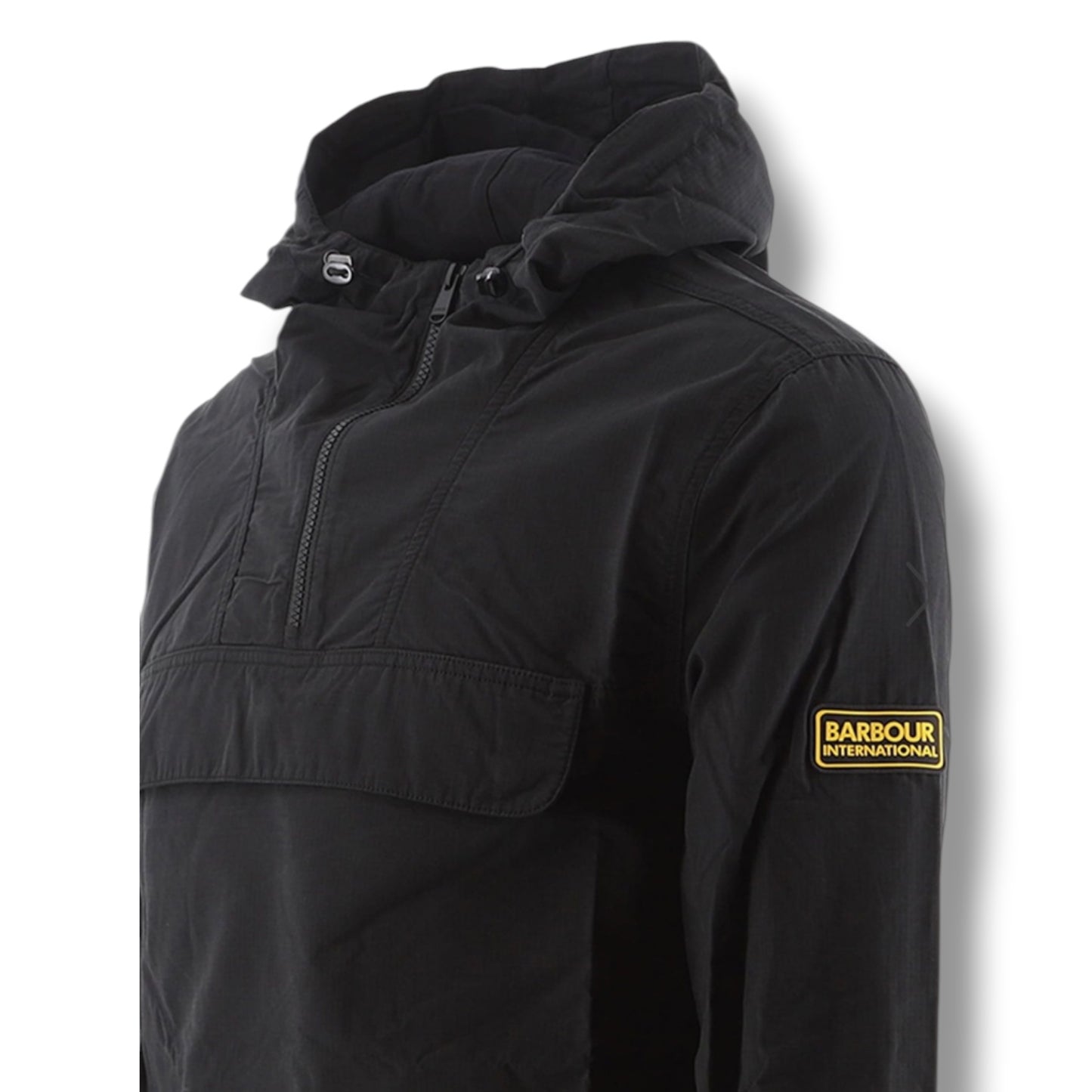 BARBOUR INTERNATIONAL POP OVER HEAD SMOCK JACKET BLACK