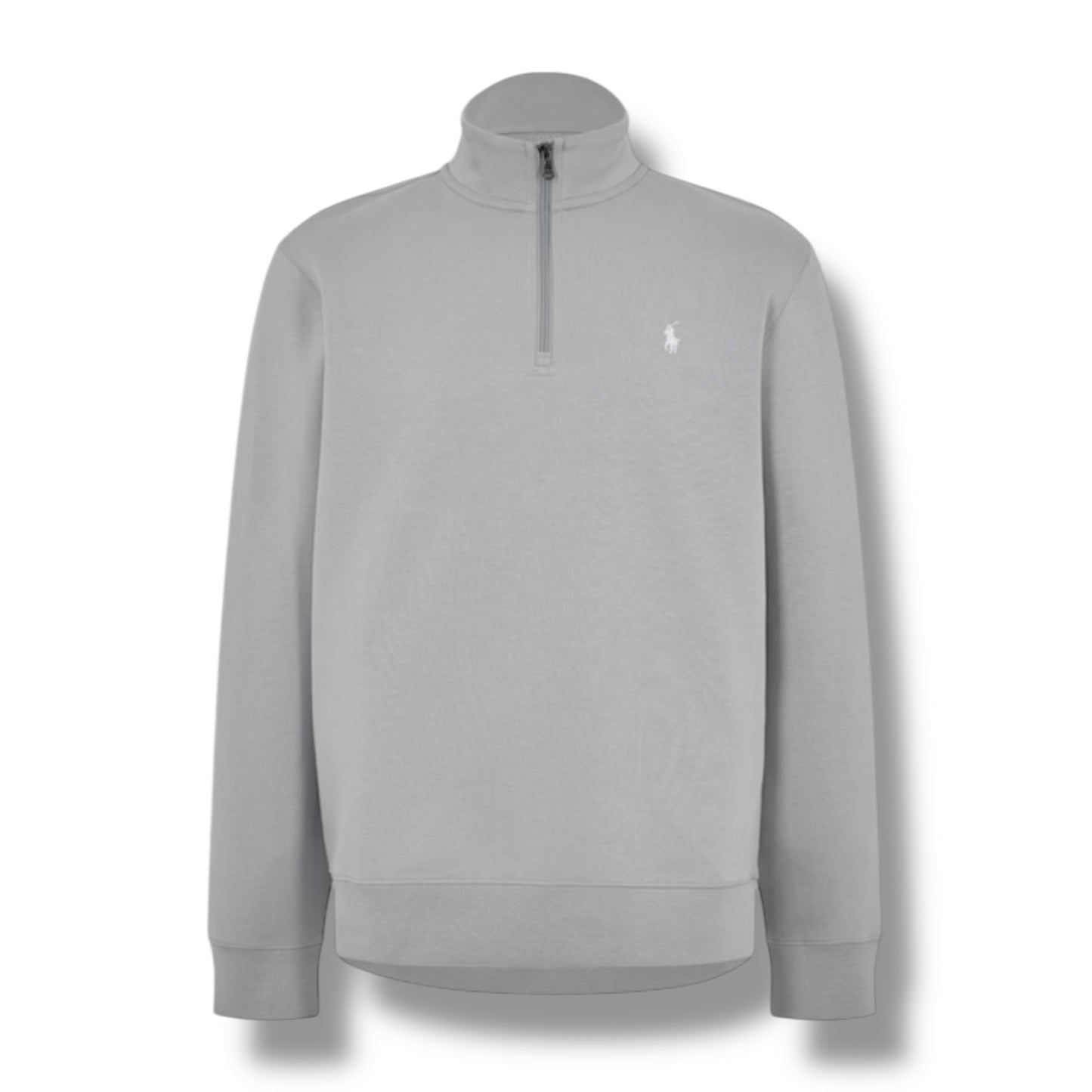 RALPH LAUREN TECH 1/4 ZIP SWEATSHIRT SOFT GREY