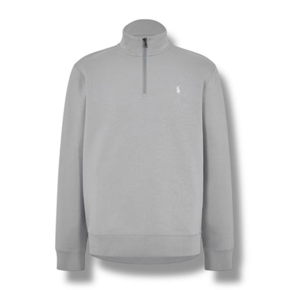 RALPH LAUREN TECH 1/4 ZIP SWEATSHIRT SOFT GREY