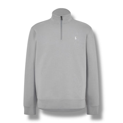 RALPH LAUREN TECH 1/4 ZIP SWEATSHIRT SOFT GREY