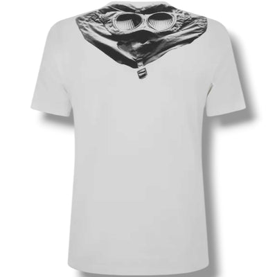 CP COMPANY GOGGLE BACK LOGO T-SHIRT WHITE