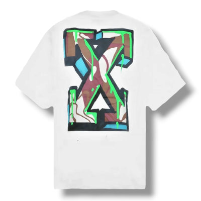 OFF WHITE NEEN ARROWS NEON CAMO T-SHIRT WHITE