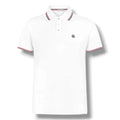 MONCLER LOGO POLO SHIRT WHITE
