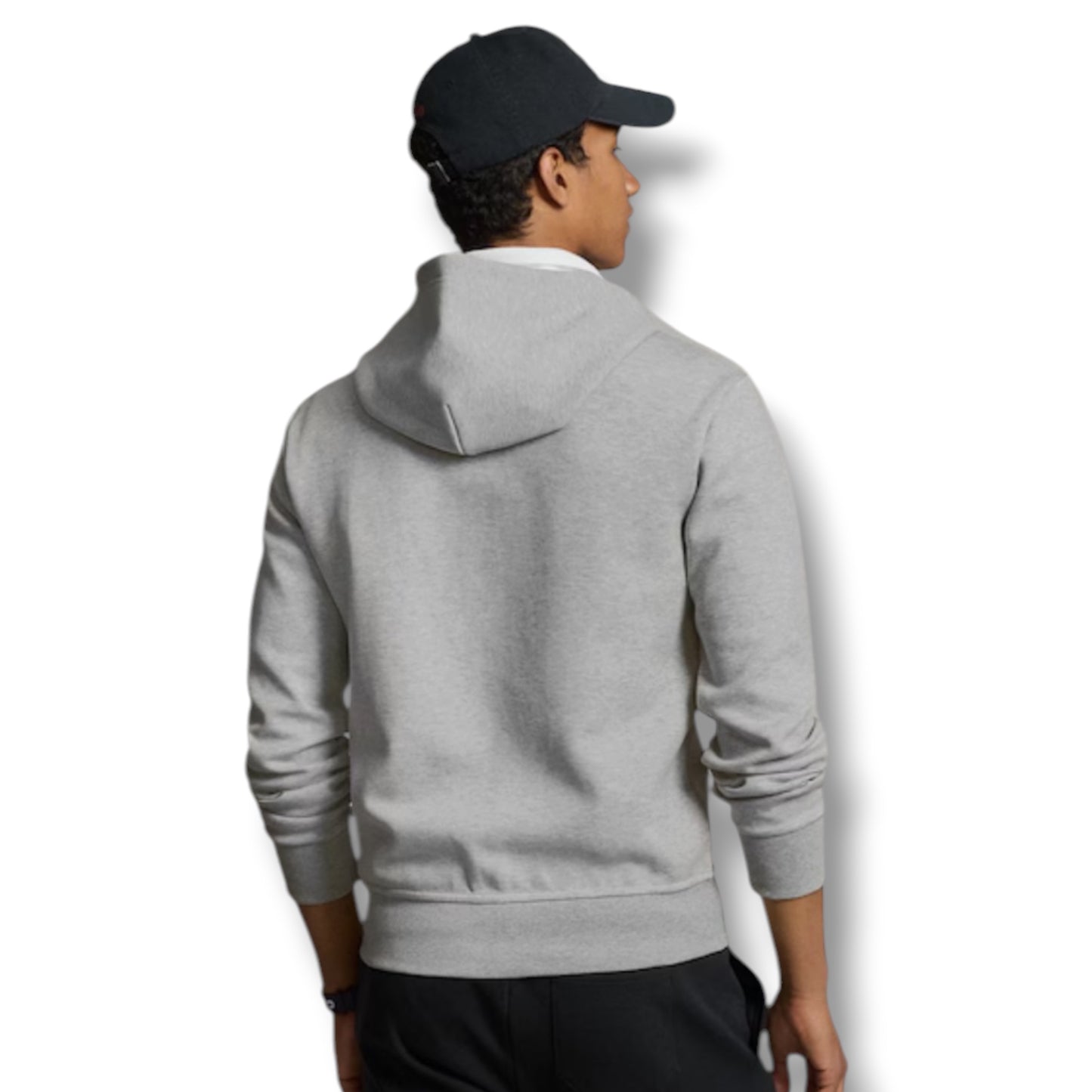 RALPH LAUREN TECH FULL ZIP HOODED TRACKSUIT HEATHER GREY