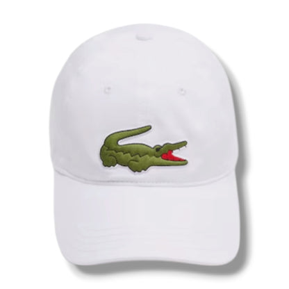 LACOSTE BIG CROC BASEBALL CAP WHITE