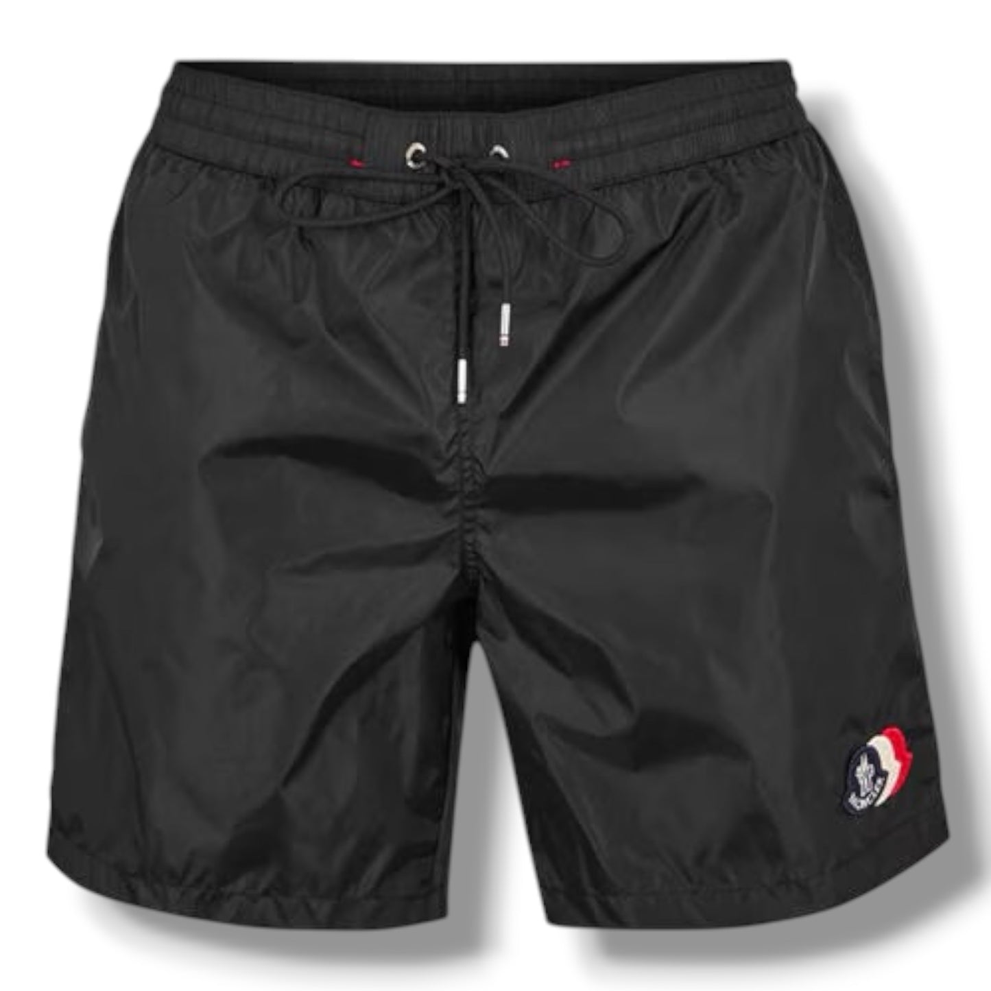 MONCLER TRIPLE LOGO SWIM SHORTS BLACK