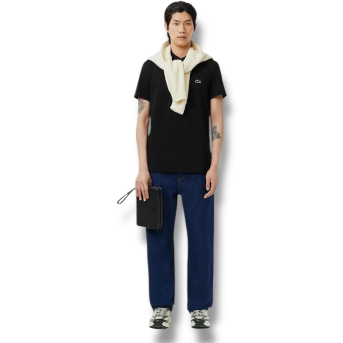 LACOSTE POLO SHIRT BLACK