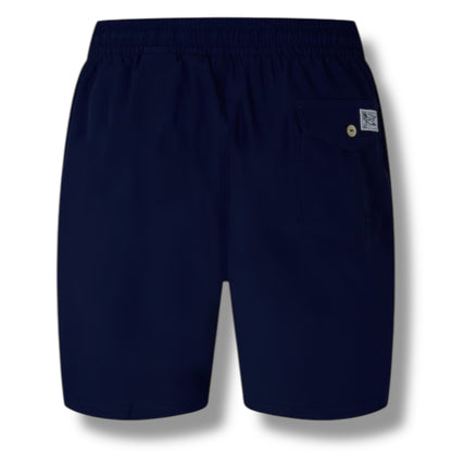 RALPH LAUREN T-SHIRT & SWIM SHORTS SET WHITE & NAVY BLUE