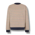 AQUASCUTUM SMALL CHECK SWEATSHIRT BEIGE