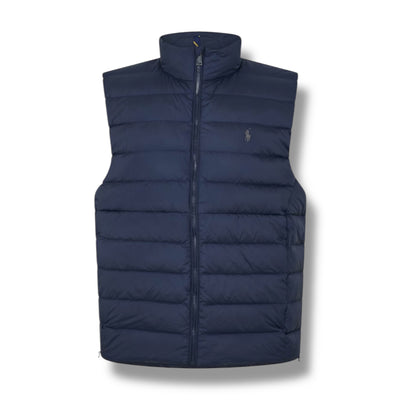RALPH LAUREN PADDED GILET NAVY BLUE
