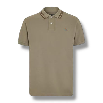 VIVIENNE WESTWOOD TIP ORB LOGO POLO SHIRT GREEN