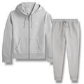 RALPH LAUREN TECH FULL ZIP HOODED TRACKSUIT SOFT GREY