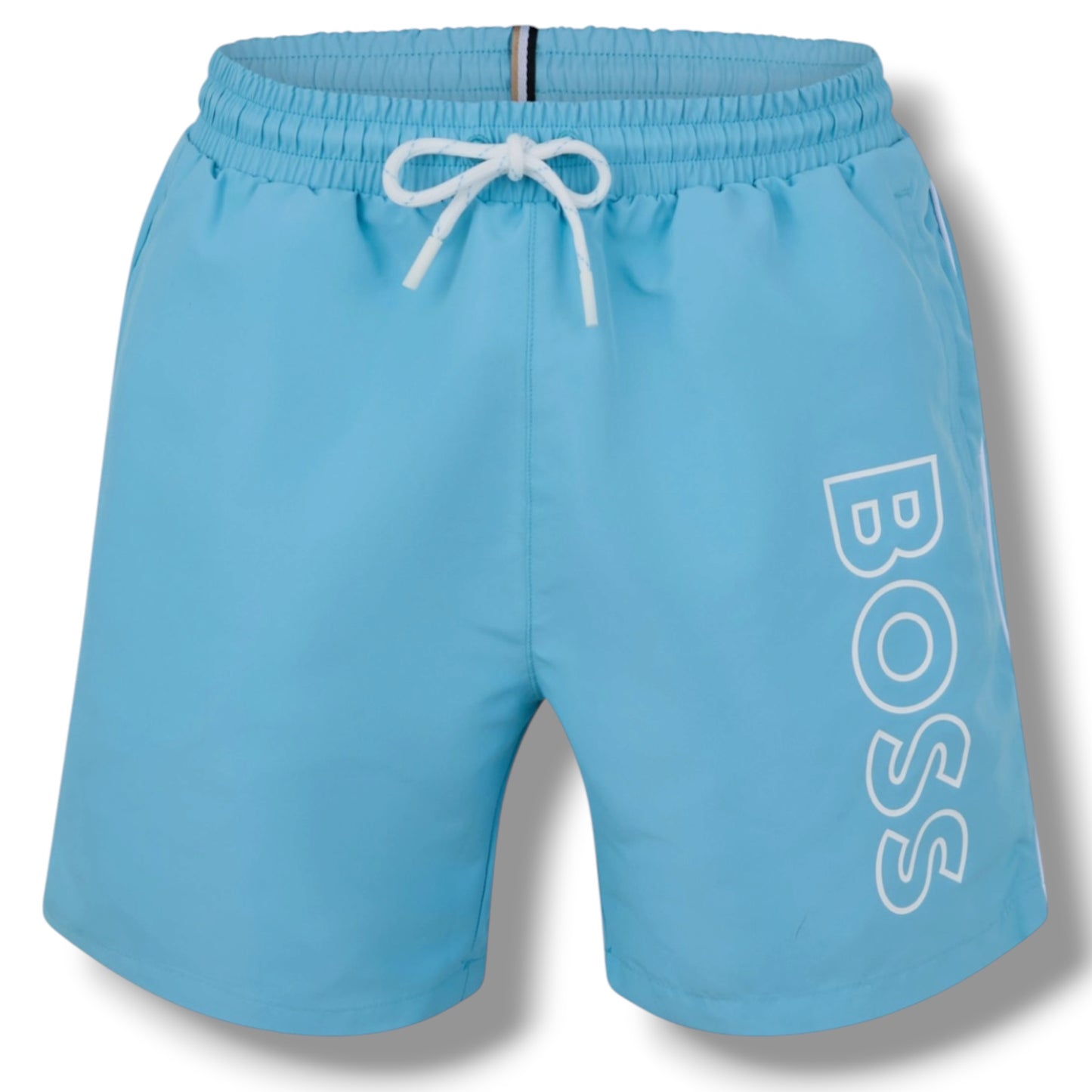 HUGO BOSS STORM T-SHIRT & SWIM SHORTS SET AQUA BLUE