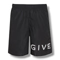 GIVENCHY LOGO SWIM SHORTS BLACK