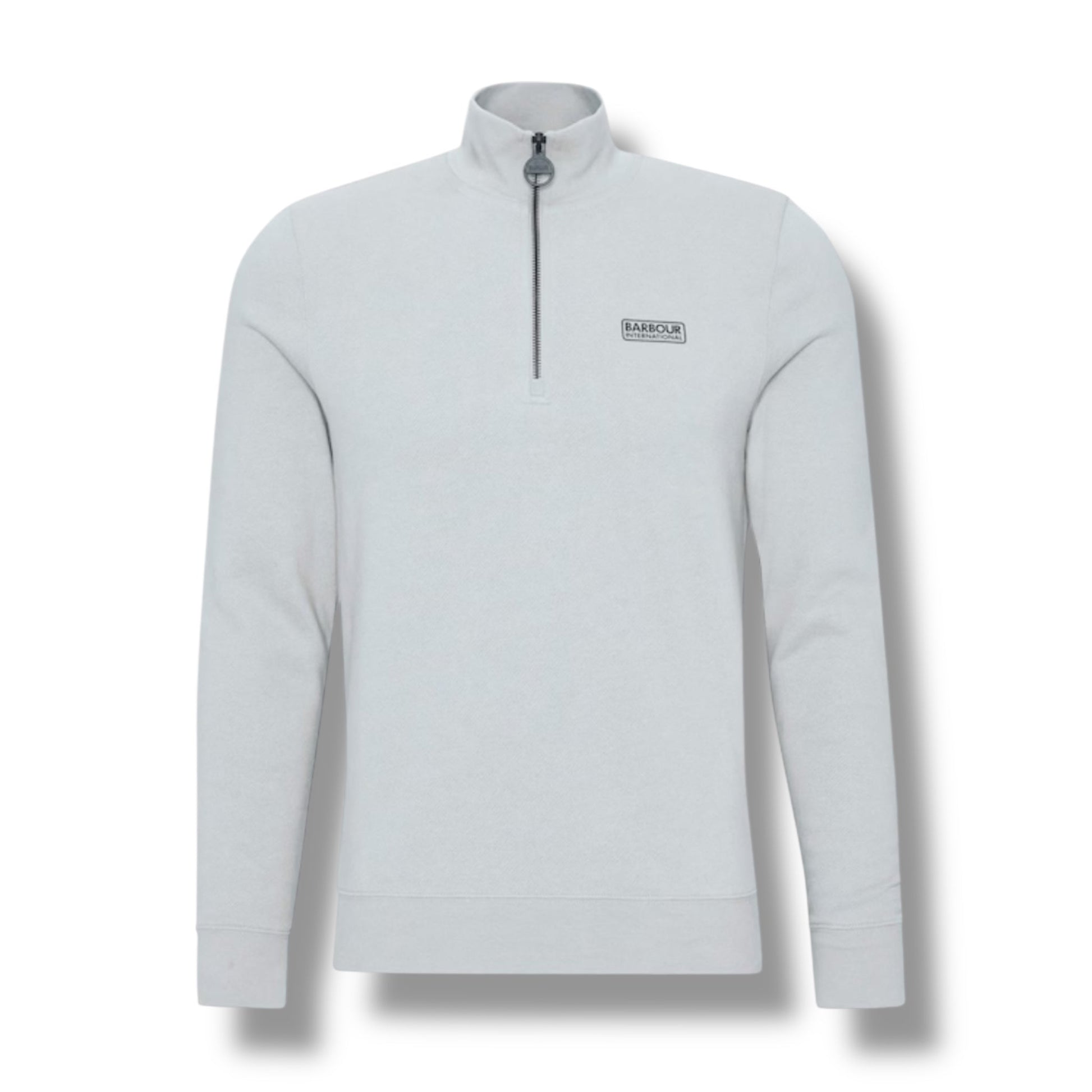 BARBOUR INTERNATIONAL 1/4 ZIP SWEATSHIRT GREY