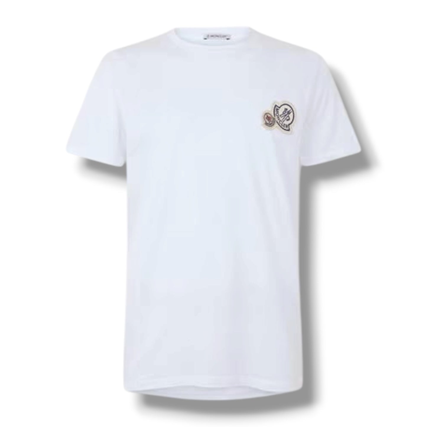 MONCLER DOUBLE LOGO T-SHIRT WHITE