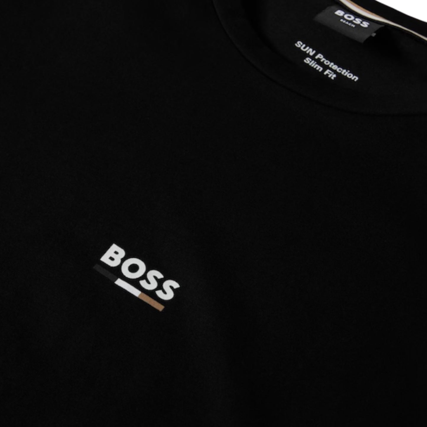 HUGO BOSS ICONIC T-SHIRT & SWIM SHORTS SET BLACK & PINK