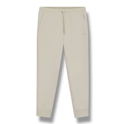 HUGO BOSS CURVED LOGO FULL ZIP HOODED TRACKSUIT BEIGE
