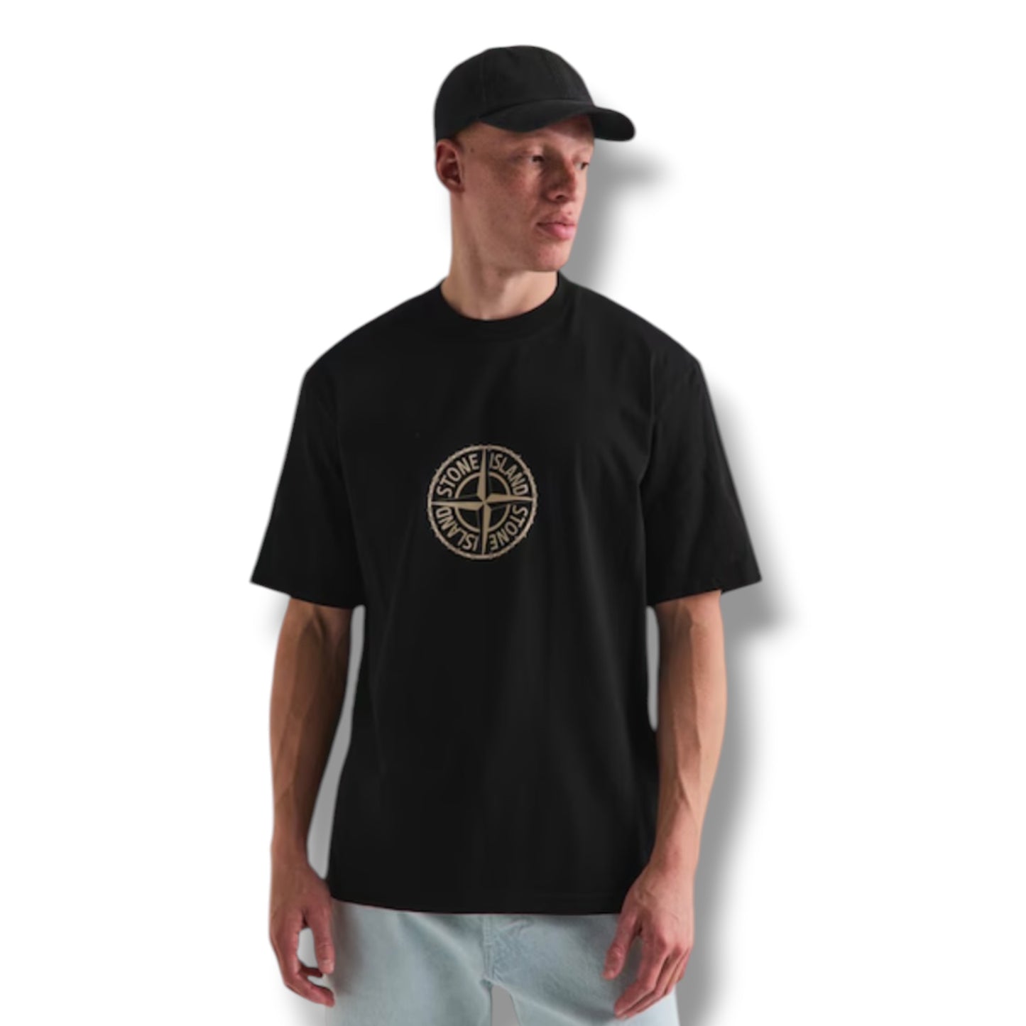 STONE ISLAND ENGINEERING LOGO T-SHIRT BLACK
