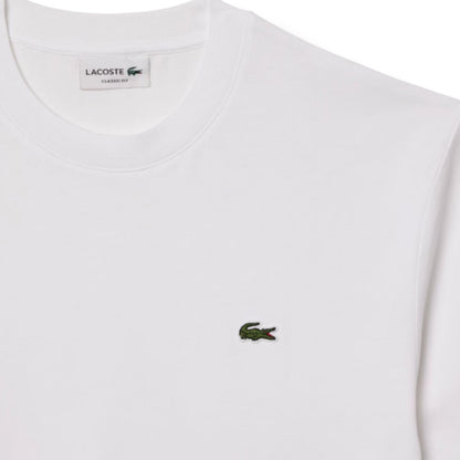LACOSTE SMALL LOGO T-SHIRT & SWIM SHORTS SET WHITE & ORANGE