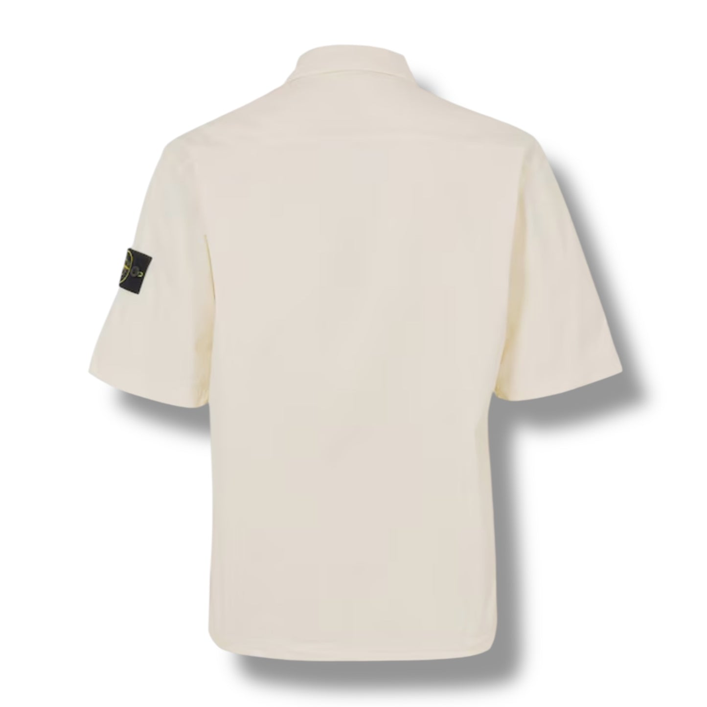 STONE ISLAND SHORT SLEEVE GD OVERSHIRT IVORY BEIGE