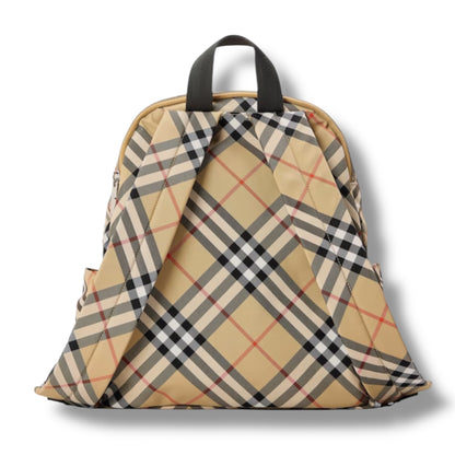 BURBERRY BURB CHECK BACKPACK BEIGE
