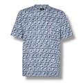 FENDI FF ALL OVER LOGO T-SHIRT BLUE