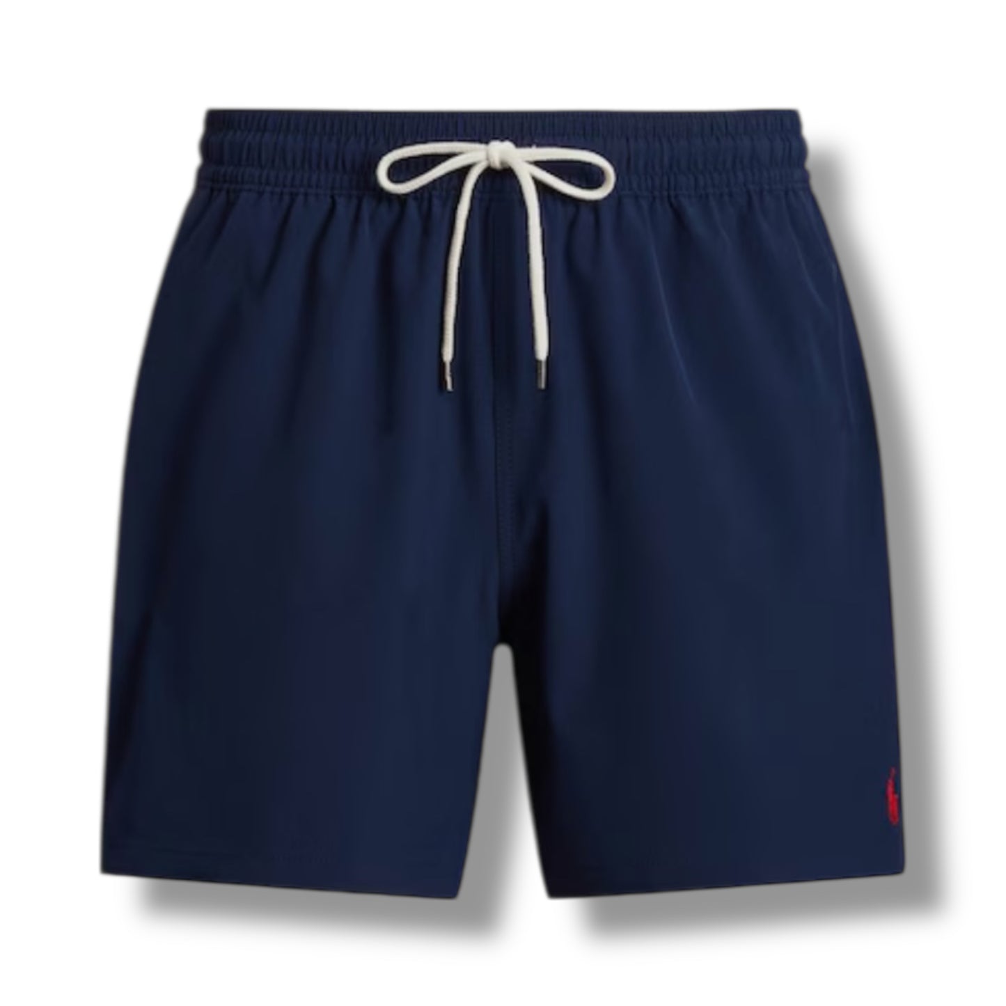 RALPH LAUREN POLO BIG LOGO T-SHIRT & SWIM SHORTS SET WHITE & NAVY BLUE