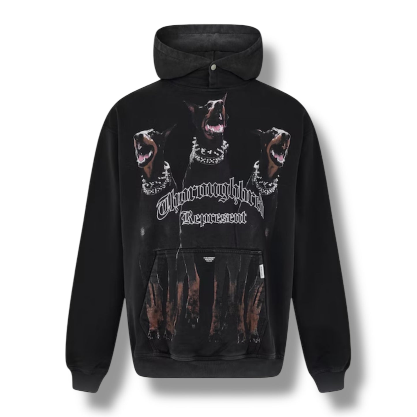 REPRESENT THOROUGHBRED DOG OTTH HOODIE BLACK