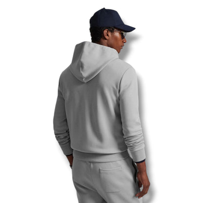 RALPH LAUREN TECH FULL ZIP HOODED TRACKSUIT SOFT GREY