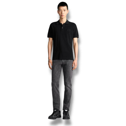 DIOR CD ICON POLO SHIRT BLACK