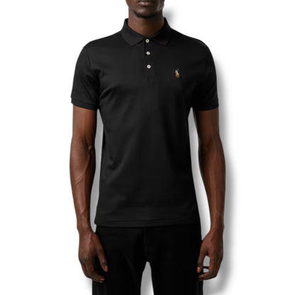 RALPH LAUREN SLIM FIT POLO SHIRT BLACK