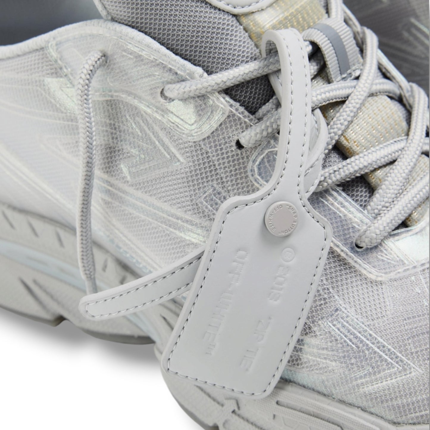 OFF WHITE BE RIGHT BACK TRAINERS GREY