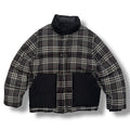 BURBERRY NOVA CHECK PUFFER JACKET NAVY BLUE