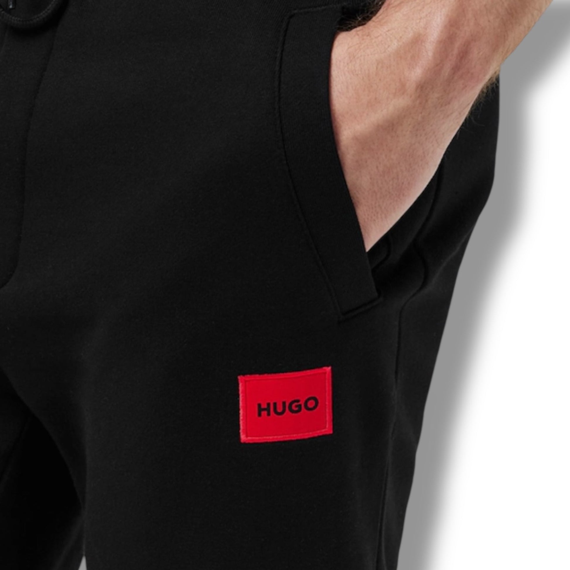 HUGO RED PATCH FULL TRACKSUIT BLACK