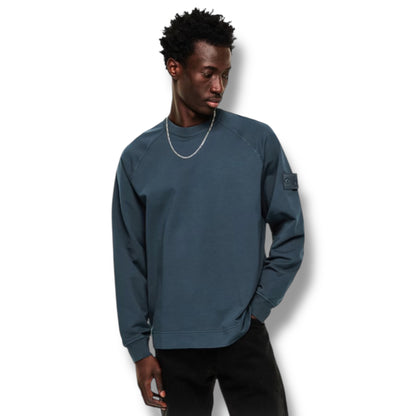 STONE ISLAND GHOST SWEATSHIRT SLATE BLUE