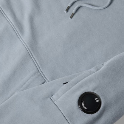 CP COMPANY OTTH HOODIE & JERSEY SHORTS SET SILVER BLUE