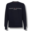 TOMMY HILFIGER LOGO SWEATSHIRT NAVY BLUE