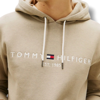 TOMMY HILFIGER LOGO OTTH HOODIE BEIGE