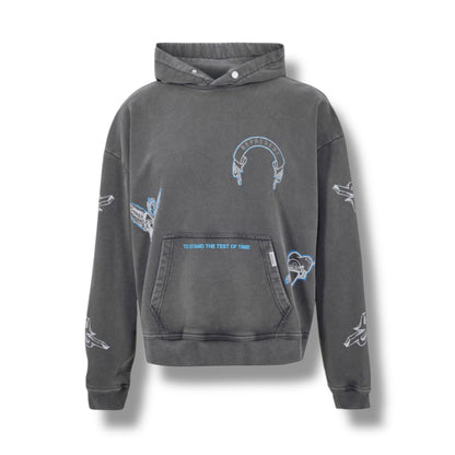 REPRESENT LEGACY OTTH HOODIE WASHED GREY