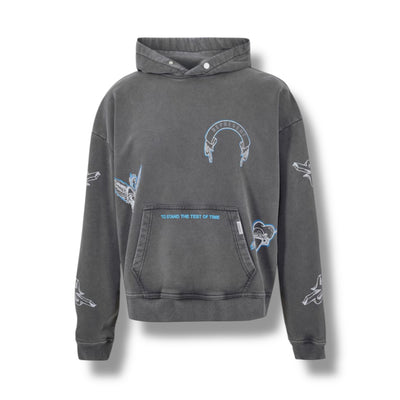 REPRESENT LEGACY OTTH HOODIE WASHED GREY