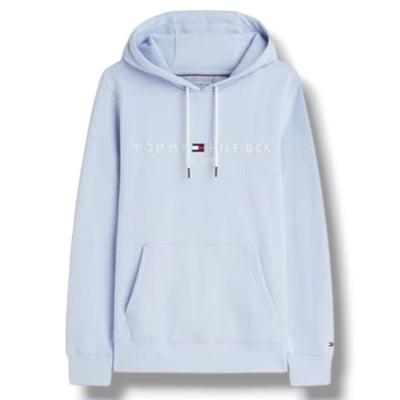 TOMMY HILFIGER LOGO OTTH HOODIE BREEZY BLUE
