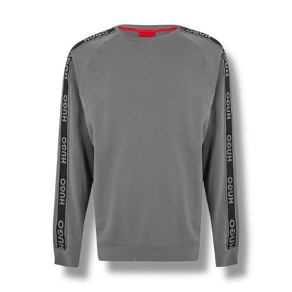 HUGO TAPE CREWNECK FULL TRACKSUIT GREY