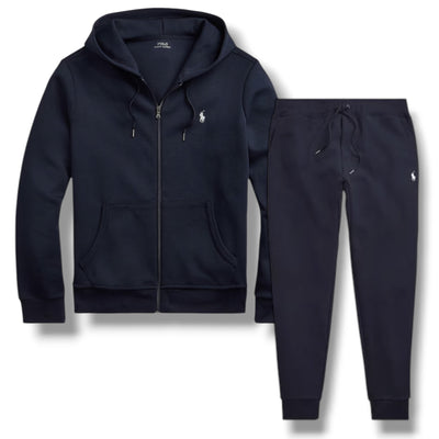 RALPH LAUREN TECH FULL ZIP HOODED TRACKSUIT NAVY BLUE